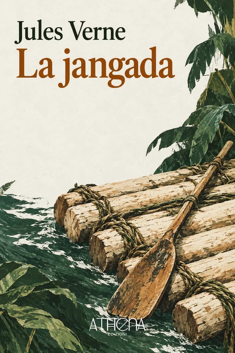 La jangada di Jules Verne – copertina Edizioni Athena
