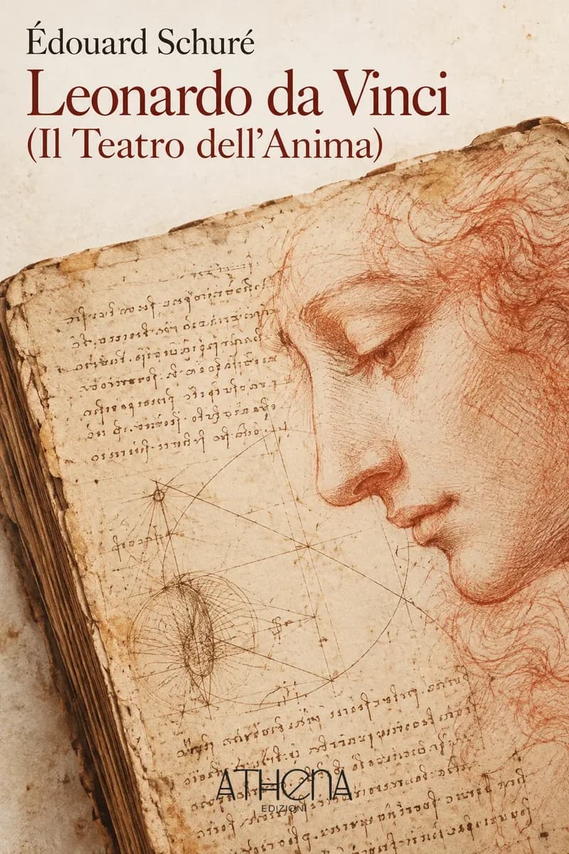 Leonardo da Vinci (Il Teatro dell'Anima) di Édouard Schuré – copertina Edizioni Athena