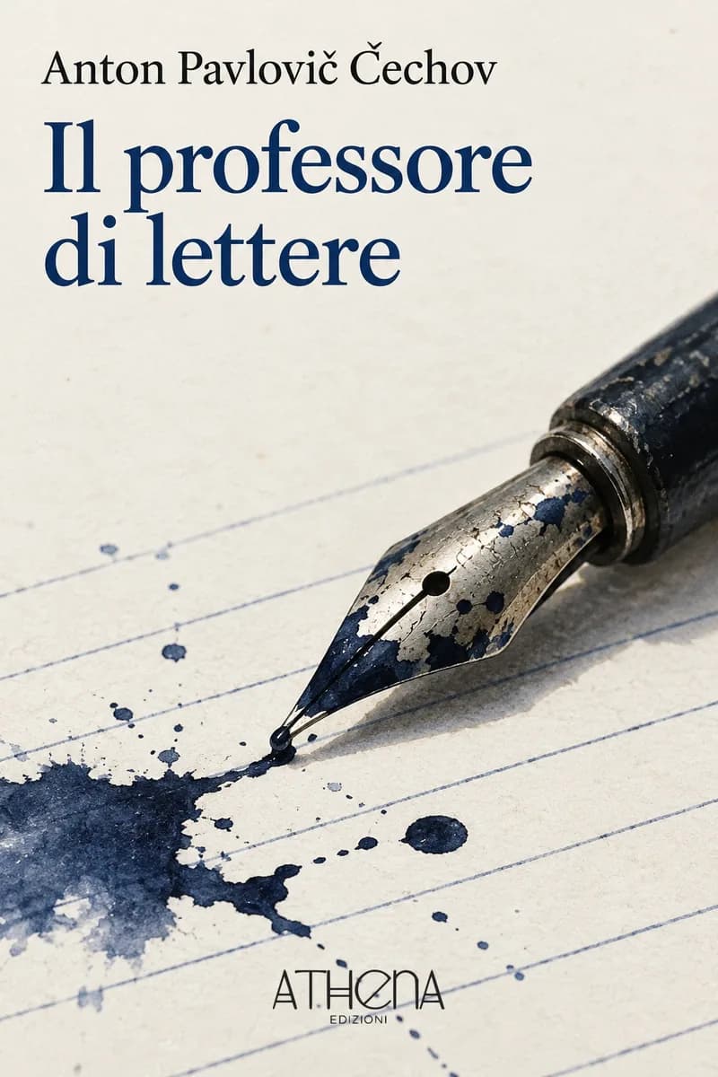 Il professore di lettere di Anton Pavlovič Čechov – copertina Edizioni Athena