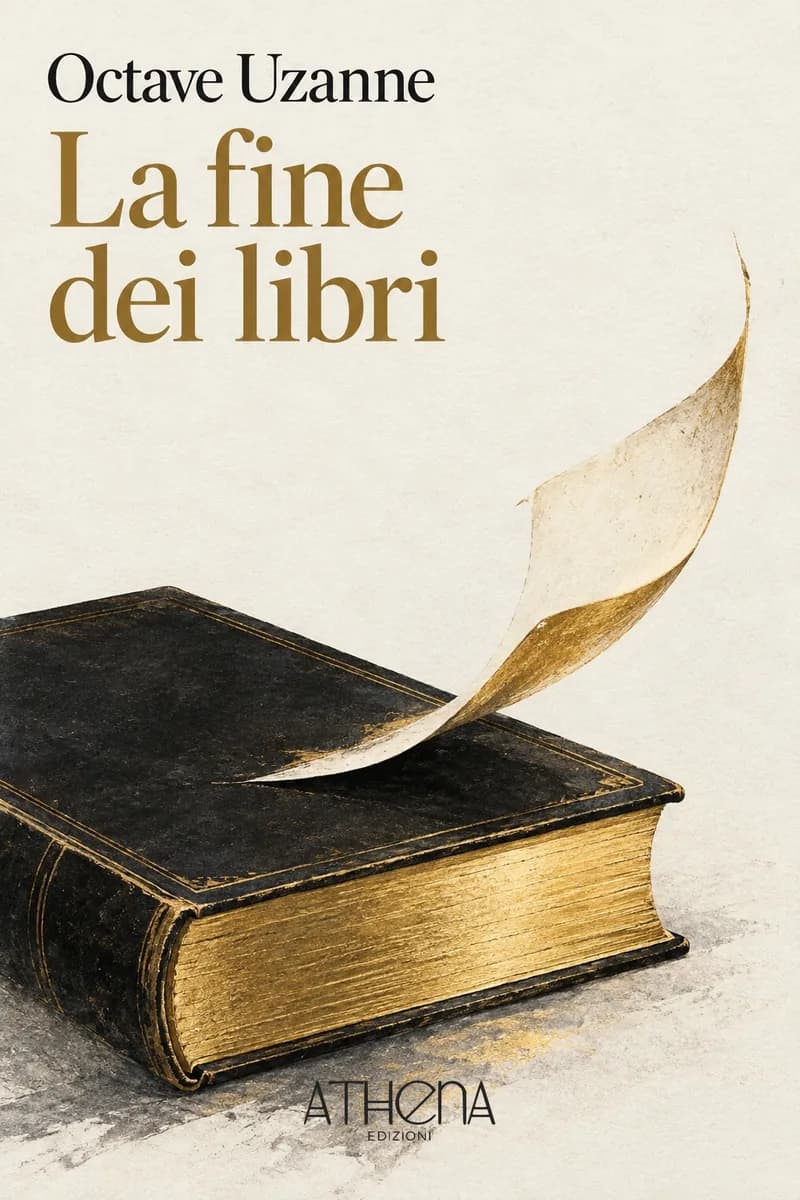 La fine dei libri di Octave Uzanne – copertina Edizioni Athena