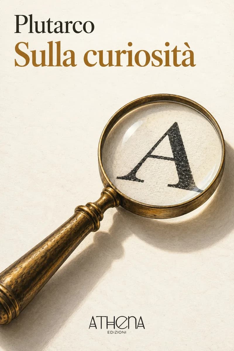 Sulla curiosità di Plutarco – copertina Edizioni Athena