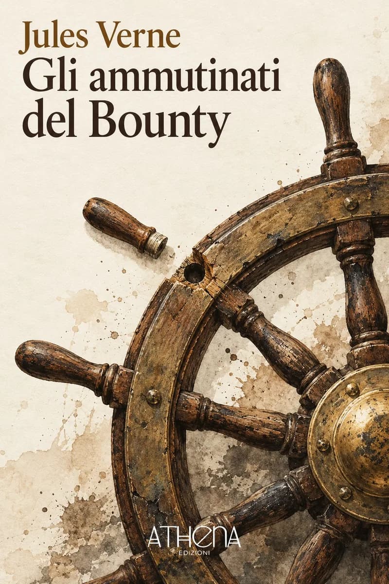 Gli ammutinati del Bounty di Jules Verne – copertina Edizioni Athena