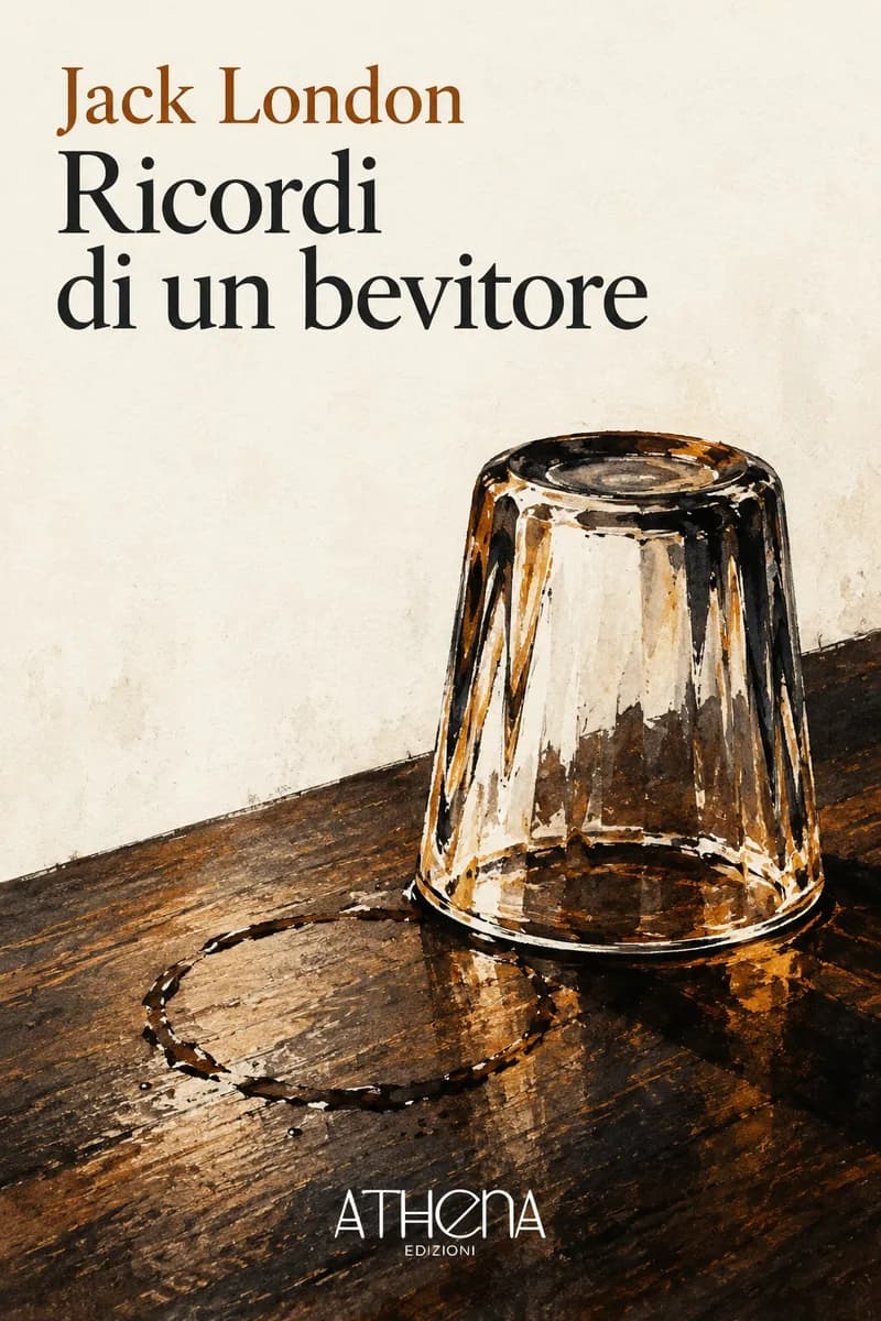 Ricordi di un bevitore di Jack London – copertina Edizioni Athena