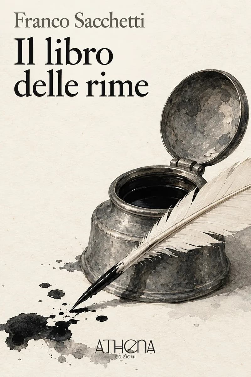 Il libro delle rime di Franco Sacchetti – copertina Edizioni Athena