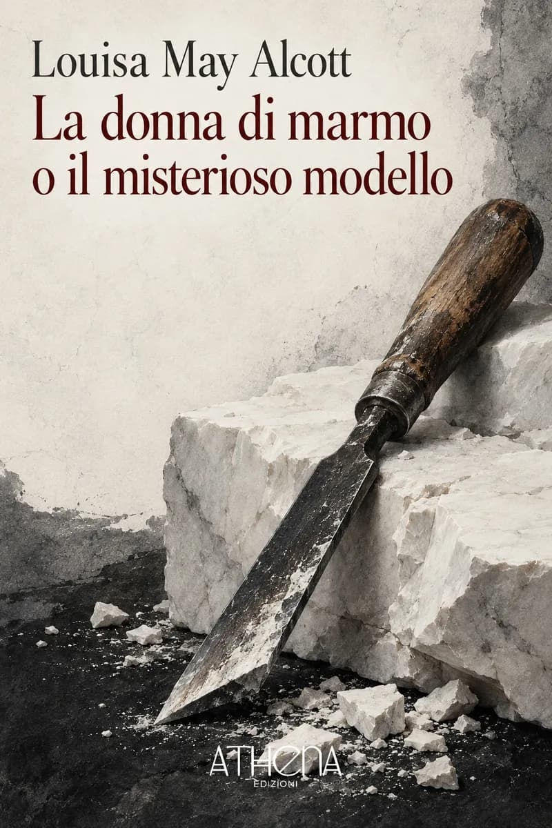 La donna di marmo o il misterioso modello di Louisa May Alcott – copertina Edizioni Athena