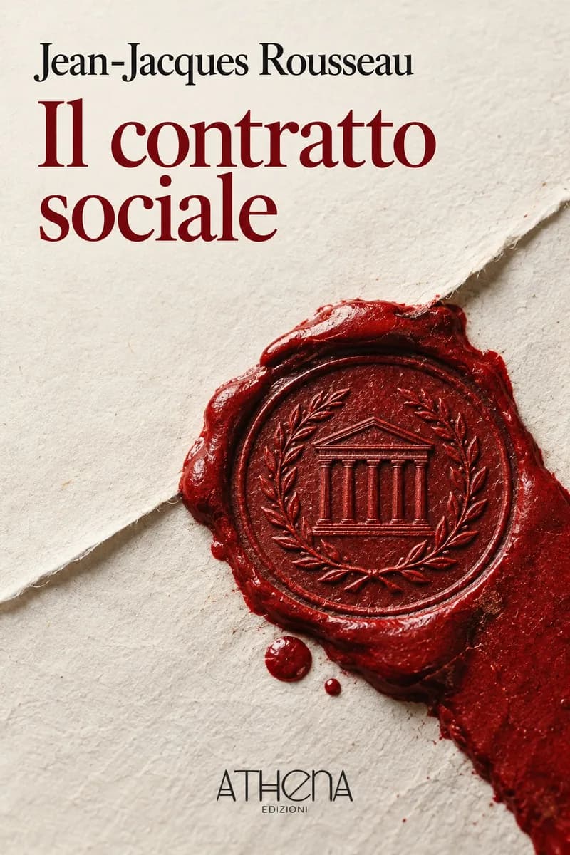 Il contratto sociale di Jean-Jacques Rousseau – copertina Edizioni Athena