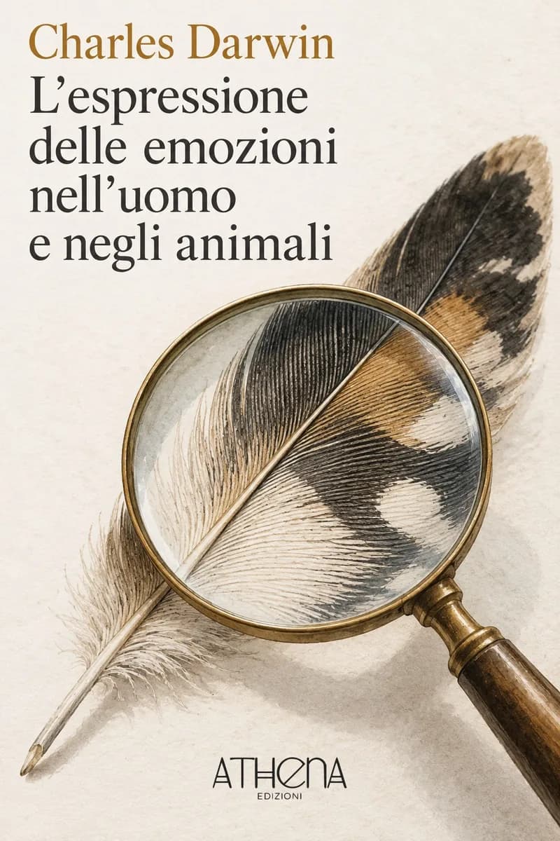 L'espressione delle emozioni nell'uomo e negli animali di Charles Darwin – copertina Edizioni Athena