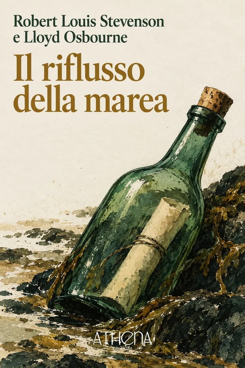 Il riflusso della marea di Robert Louis Stevenson e Lloyd Osbourne – copertina Edizioni Athena