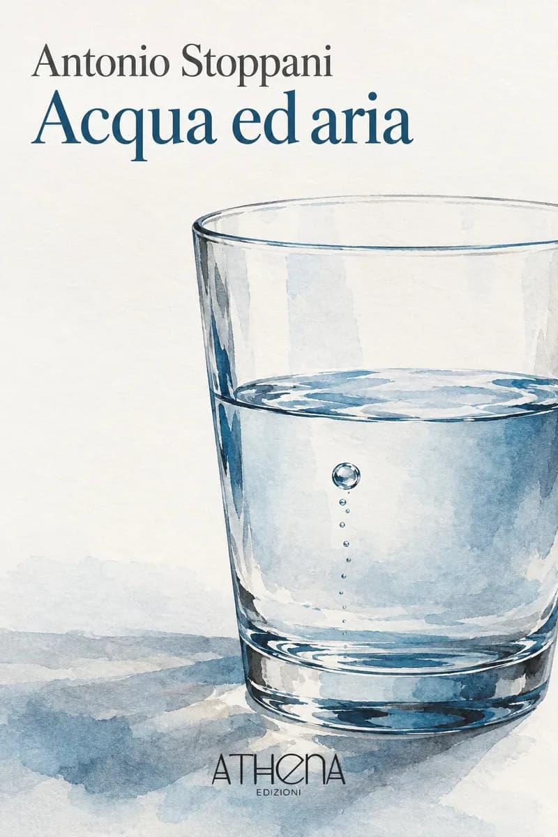 Acqua ed aria di Antonio Stoppani – copertina Edizioni Athena