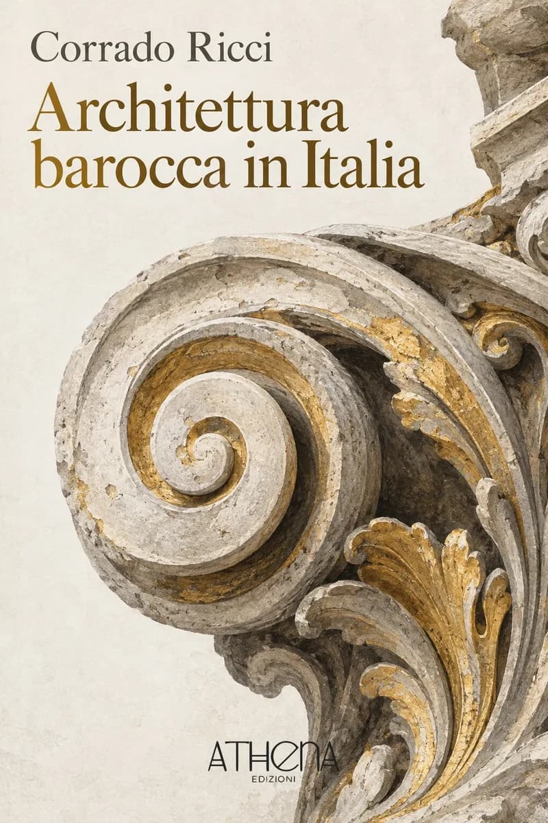 Architettura barocca in Italia di Corrado Ricci – copertina Edizioni Athena