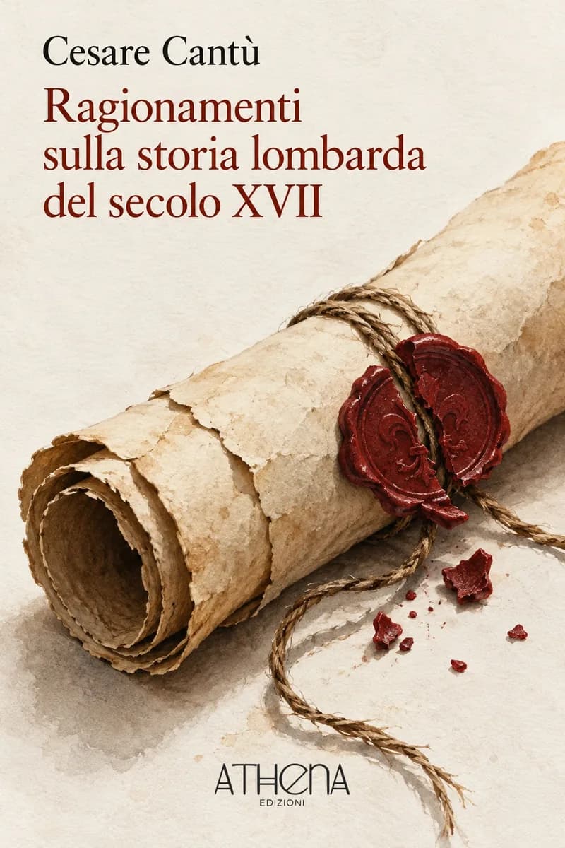 Ragionamenti sulla storia lombarda del secolo XVII di Cesare Cantù – copertina Edizioni Athena