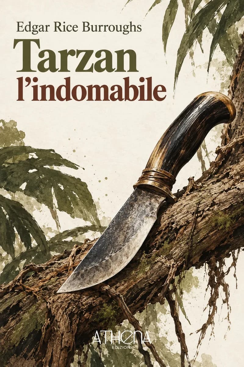 Tarzan l'indomabile di Edgar Rice Burroughs – copertina Edizioni Athena