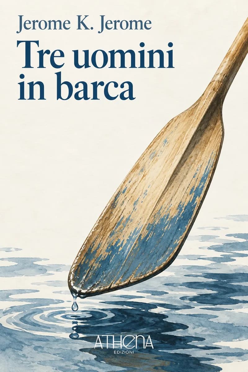 Tre uomini in barca di Jerome K. Jerome – copertina Edizioni Athena