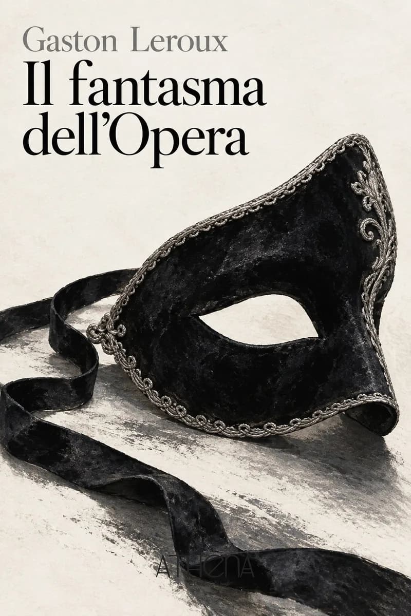 Il fantasma dell'Opera di Gaston Leroux – copertina Edizioni Athena