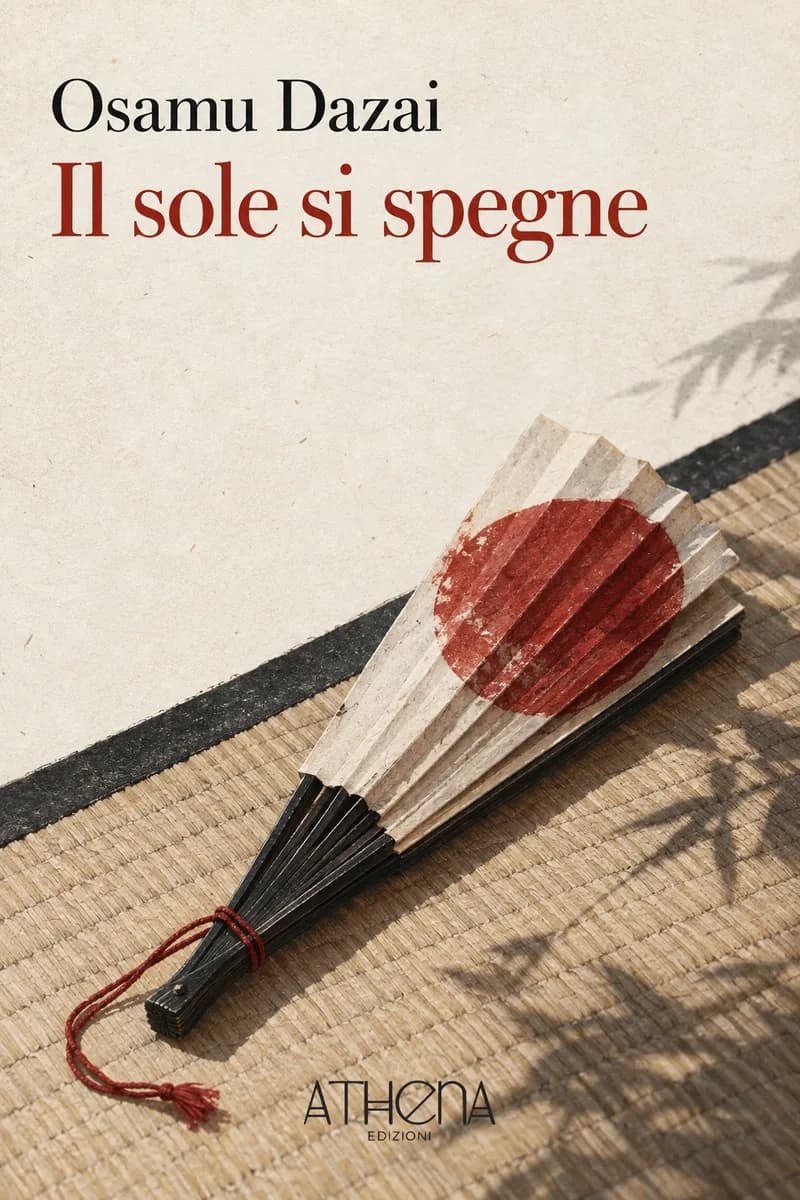 Il sole si spegne di Osamu Dazai – copertina Edizioni Athena