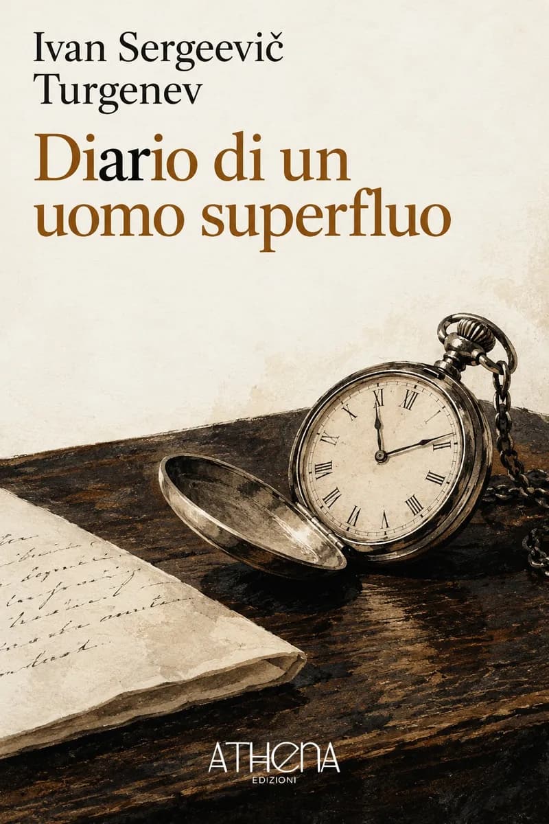 Diario di un uomo superfluo di Ivan Sergeevič Turgenev – copertina Edizioni Athena
