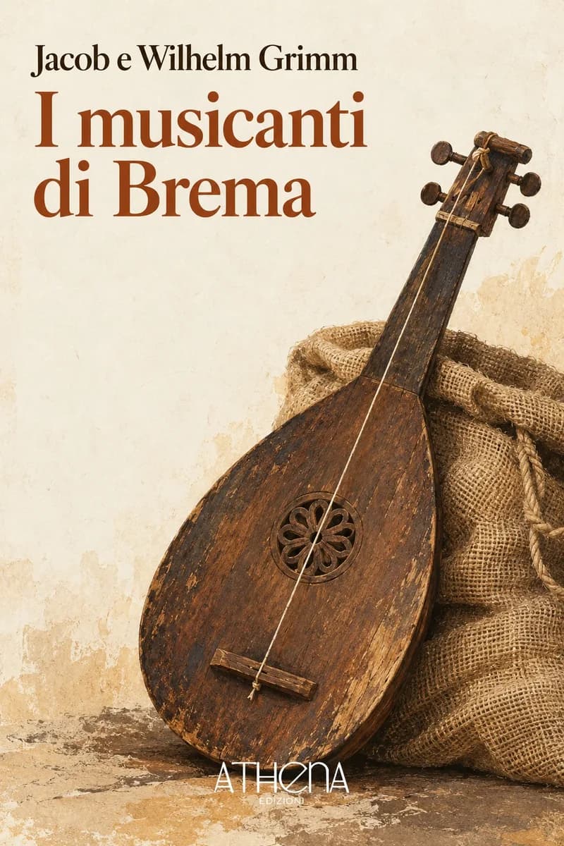 I musicanti di Brema di Jacob e Wilhelm Grimm – copertina Edizioni Athena