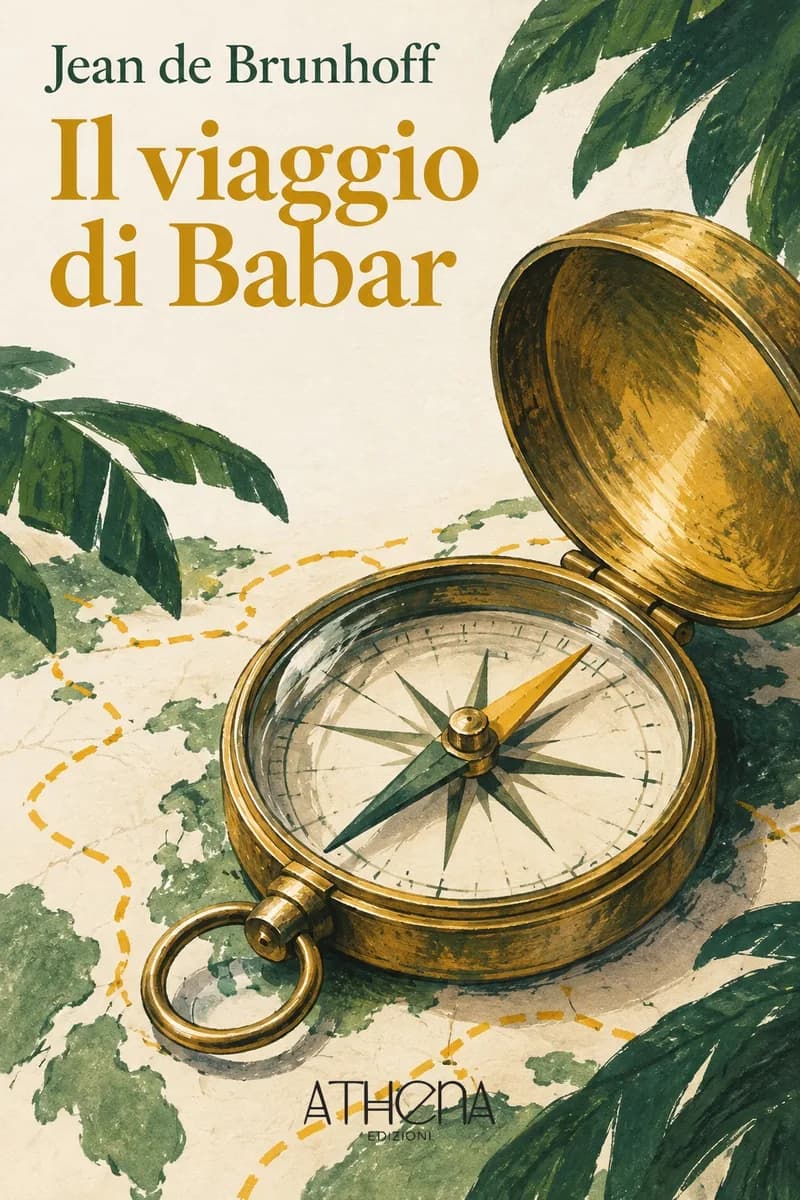 Il viaggio di Babar di Jean de Brunhoff – copertina Edizioni Athena