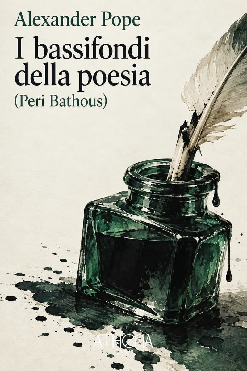 I bassifondi della poesia (Peri Bathous) di Alexander Pope – copertina Edizioni Athena