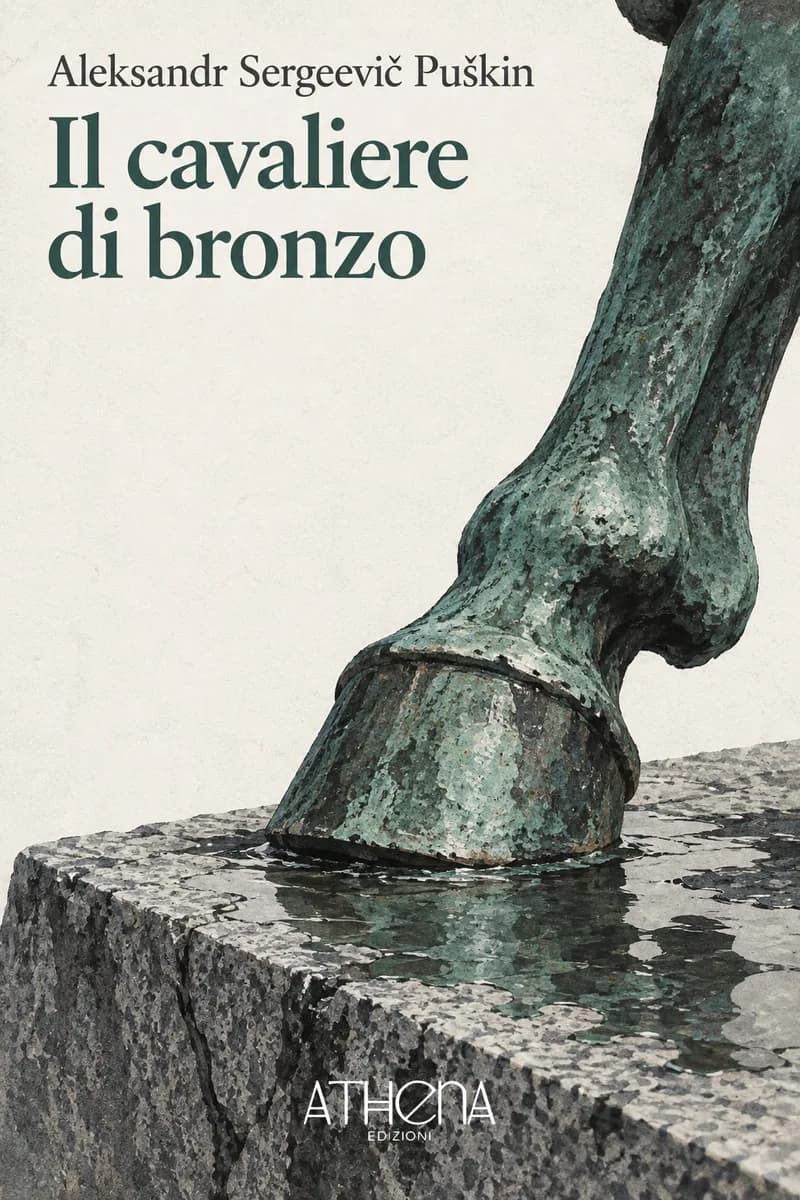 Il cavaliere di bronzo di Aleksandr Sergeevič Puškin – copertina Edizioni Athena