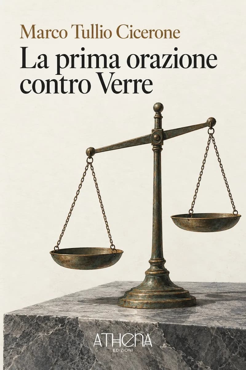 La prima orazione contro Verre di Marco Tullio Cicerone – copertina Edizioni Athena