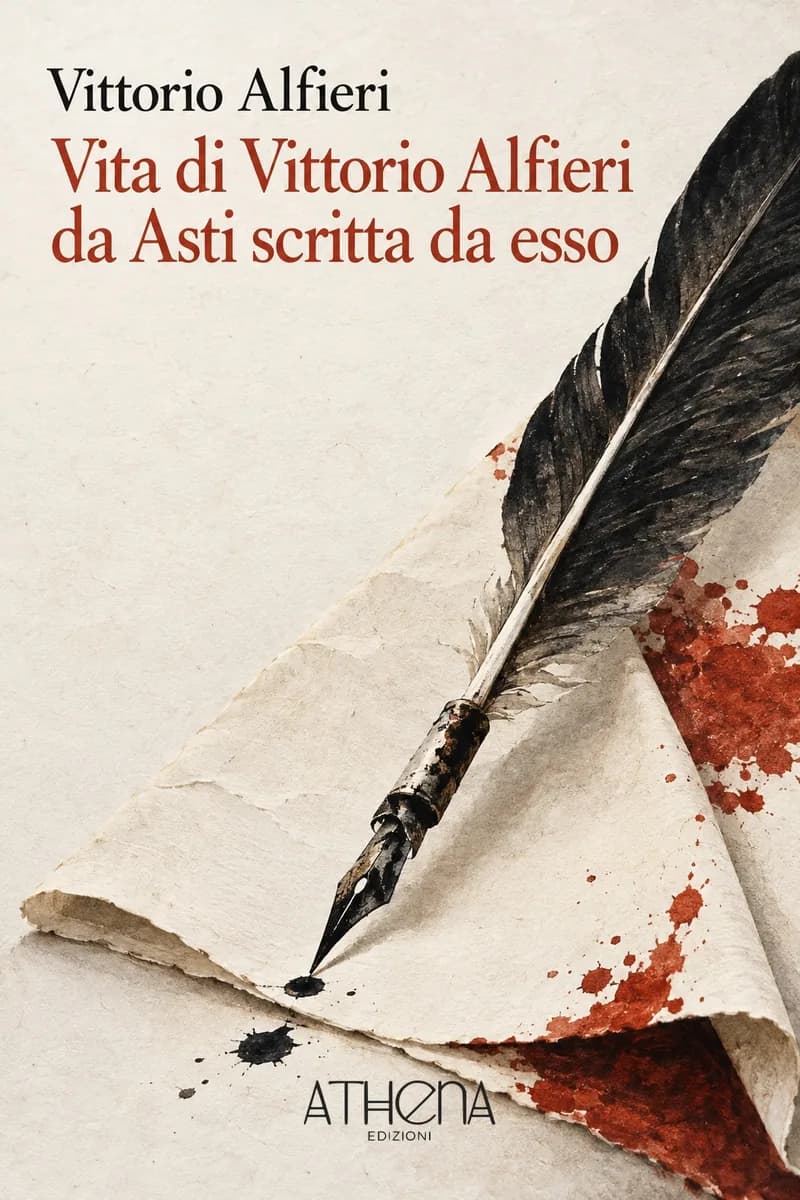 Vita di Vittorio Alfieri da Asti scritta da esso di Vittorio Alfieri – copertina Edizioni Athena
