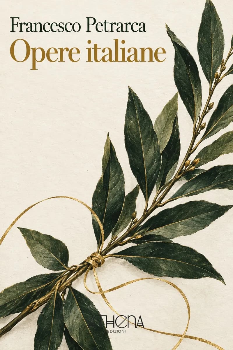 Opere italiane di Francesco Petrarca – copertina Edizioni Athena