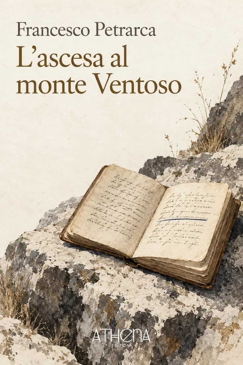 L'ascesa al monte Ventoso di Francesco Petrarca – copertina Edizioni Athena