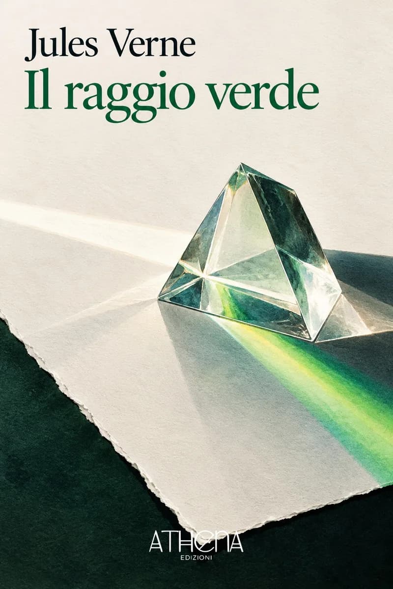Il raggio verde di Jules Verne – copertina Edizioni Athena