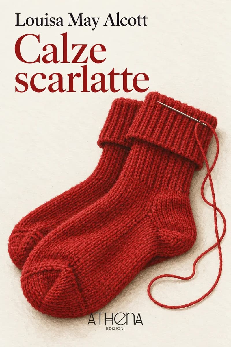 Calze scarlatte di Louisa May Alcott – copertina Edizioni Athena