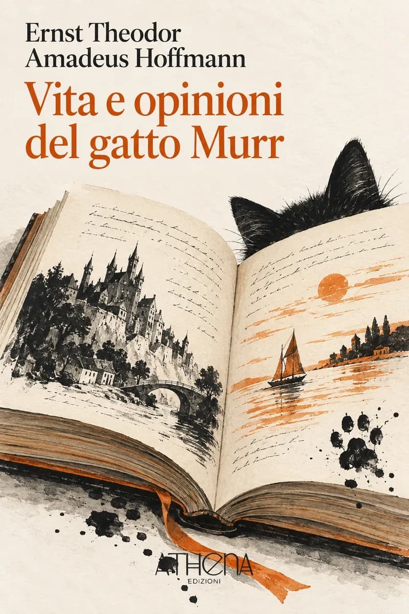 Vita e opinioni del gatto Murr di Ernst Theodor Amadeus Hoffmann – copertina Edizioni Athena