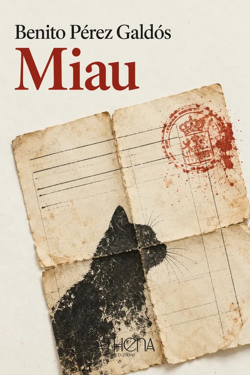 Miau di Benito Pérez Galdós – copertina Edizioni Athena