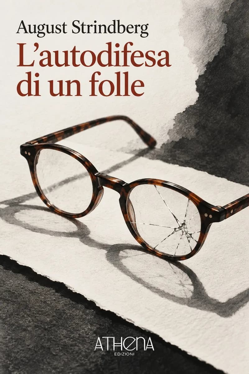 L'autodifesa di un folle di August Strindberg – copertina Edizioni Athena