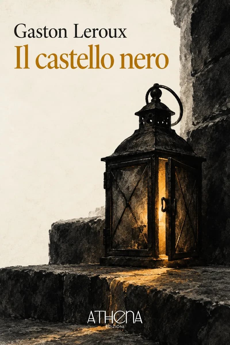 Il castello nero di Gaston Leroux – copertina Edizioni Athena