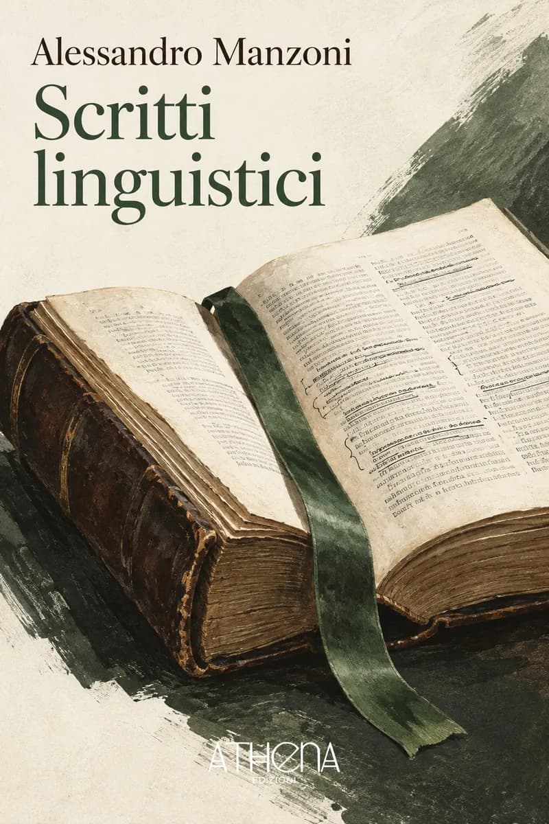 Scritti linguistici di Alessandro Manzoni – copertina Edizioni Athena