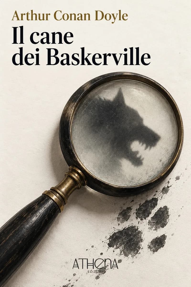 Il cane dei Baskerville di Arthur Conan Doyle – copertina Edizioni Athena
