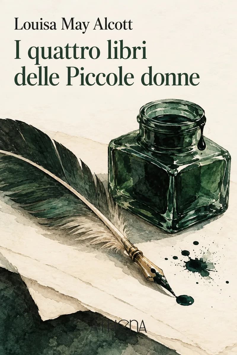 I quattro libri delle Piccole donne di Louisa May Alcott – copertina Edizioni Athena