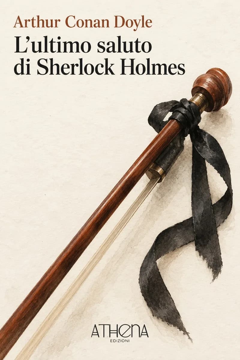 L'ultimo saluto di Sherlock Holmes di Arthur Conan Doyle – copertina Edizioni Athena